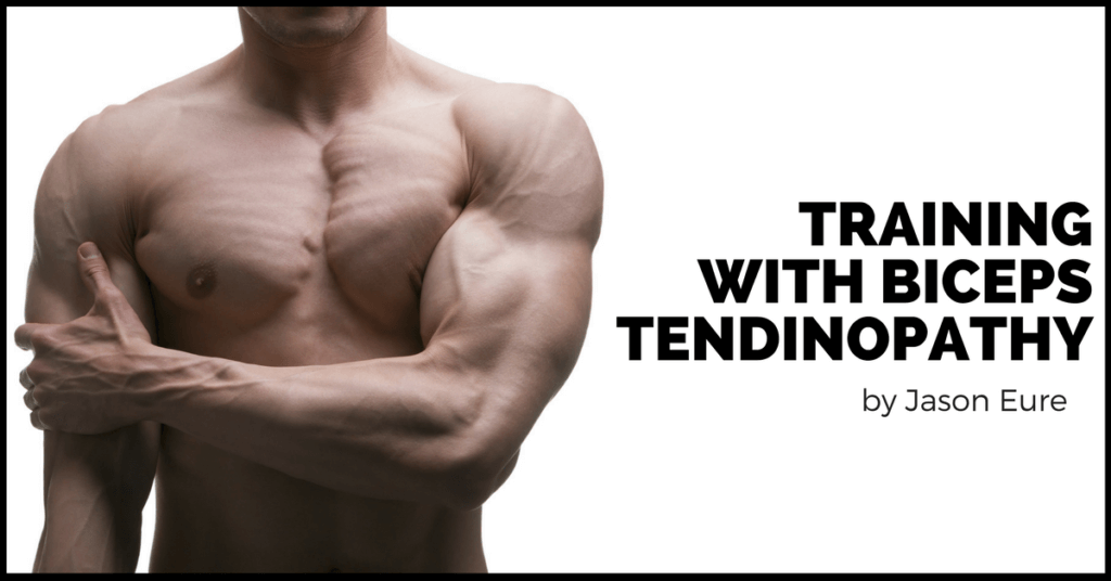 Training with biceps tendinopathy