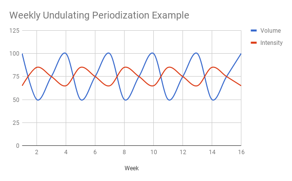 weekly undulating periodization example