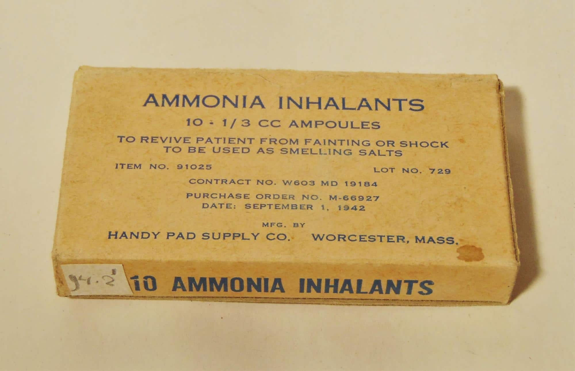 ammonia inhalants