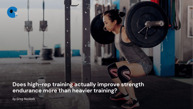 Does high-rep training actually improve strength endurance more than ...